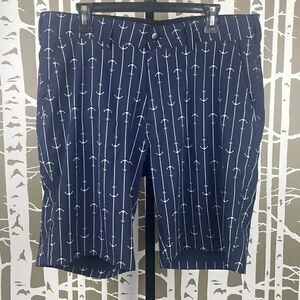 TRUNKS Men’s Multi-Functional Short in Navy Anchor Print sz 34